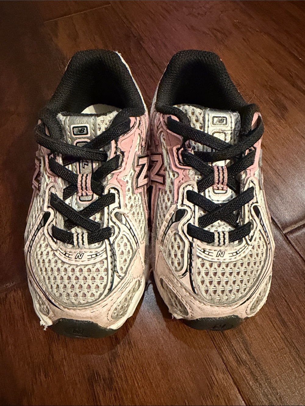 New Balance Kids Pink, White and Black Sneakers - Picture 3 of 6